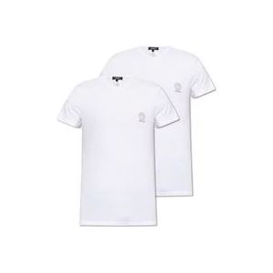 Versace T-shirt tweepak , White , Heren , Maat: XL