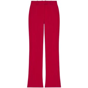 Alexander McQueen, Dames, Broeken, Rood, Maat: XS Wol,