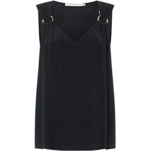 Simona Corsellini, Dames, Tops, Zwart, Maat: S