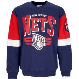 Mitchell & Ness, Heren, Sweatshirts & Hoodies, Veelkleurig, Maat: L Katoen,
