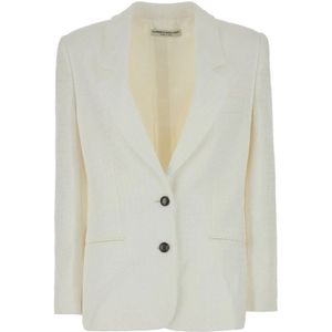 Alessandra Rich, Dames, Jassen, Wit, Maat: XS