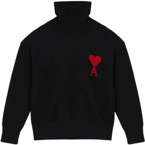 Ami Paris, Heren, Truien, Zwart, Maat: L