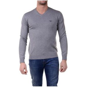 Armani Jeans, Heren, Truien, Grijs, Maat: S Viscose,