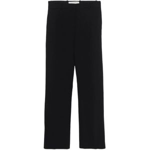 Golden Goose, Dames, Broeken, Zwart, Maat: XS Wol,