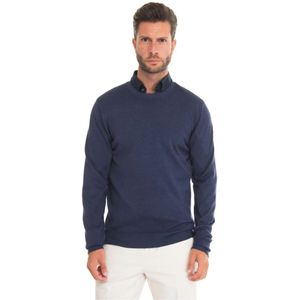 Fay, Heren, Truien, Blauw, Maat: 3XL Wol,