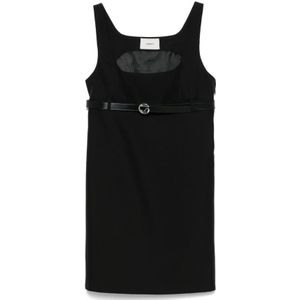 Coperni, Dames, Jurken, Zwart, Maat: XS Satijn,