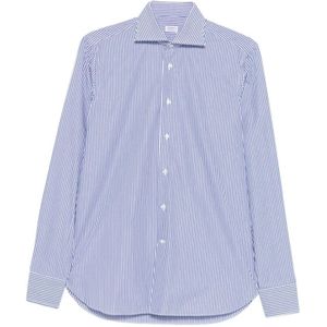 Borriello Napoli, Heren, Overhemden, Blauw, Maat: 5XL