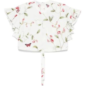 Giambattista Valli, Dames, Blouses & Shirts, Wit, Maat: S