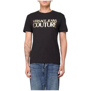 Versace Jeans Couture, Heren, Tops, Zwart, Maat: XS