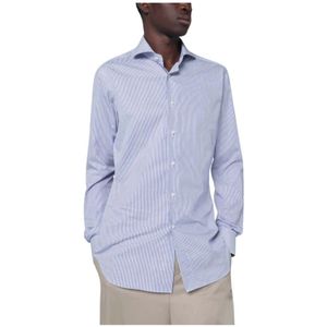Xacus, Heren, Overhemden, Blauw, Maat: 2XL Katoen,