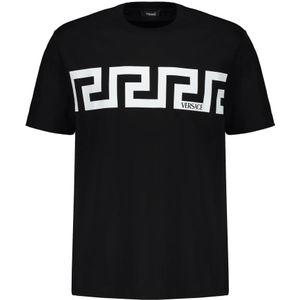 Versace, Heren, Tops, Zwart, Maat: S Katoen,