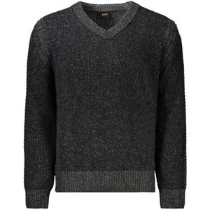 Hugo, Heren, Truien, Zwart, Maat: S Wol,