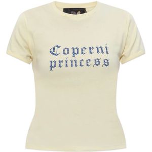 Coperni, Dames, Tops, Geel, Maat: L Katoen,