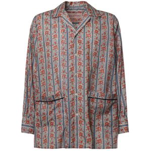 Valentino Garavani, Heren, Overhemden, Veelkleurig, Maat: M Zijde,