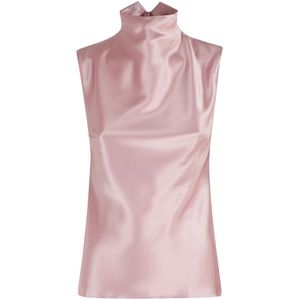 Nanushka, Dames, Tops, Roze, Maat: M Satijn,