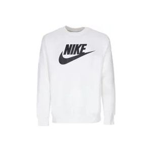Nike Grafische Crewneck Sweatshirt , White , Heren , Maat: XL