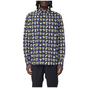 Fendi, Heren, Overhemden, Veelkleurig, Maat: M Zijde,