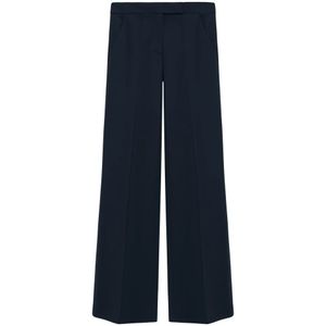 Dorothee Schumacher, Dames, Broeken, Blauw, Maat: L Wol,