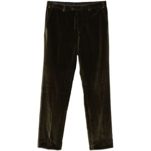 Brioni, Heren, Broeken, Groen, Maat: XL Katoen,