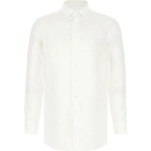 Etro, Heren, Overhemden, Wit, Maat: L Linnen,