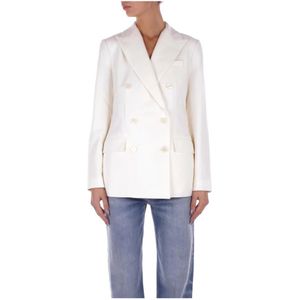 Ralph Lauren, Dames, Jassen, Wit, Maat: 2XL Wol,