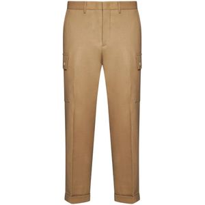 Etro, Heren, Broeken, Beige, Maat: M Wol,