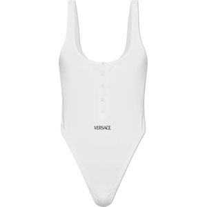Versace, Dames, Tops, Wit, Maat: XL Katoen,