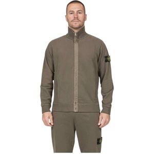 Stone Island, Heren, Sweatshirts & Hoodies, Groen, Maat: L