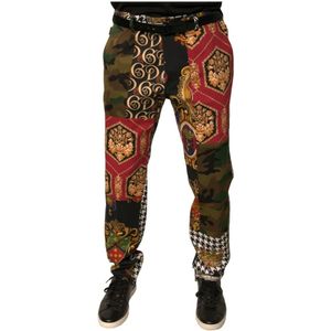 Dolce & Gabbana, Heren, Broeken, Veelkleurig, Maat: 2XL Katoen,