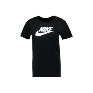Nike Essential T-Shirt voor Vrouwen , Black , Dames , Maat: S
