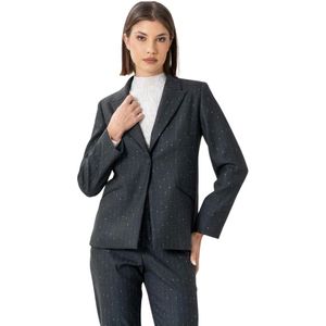 Kocca, Dames, Jassen, Grijs, Maat: M Leer,