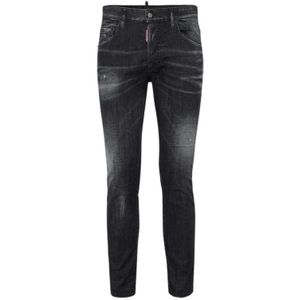 Dsquared2, Heren, Jeans, Zwart, Maat: XL Katoen,