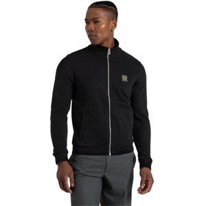 Belstaff, Heren, Sweatshirts & Hoodies, Zwart, Maat: S Katoen,