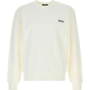 A.p.c., Heren, Sweatshirts & Hoodies, Beige, Maat: S Katoen,