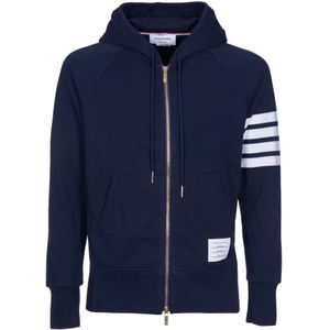 Thom Browne, Heren, Sweatshirts & Hoodies, Blauw, Maat: M Jersey,