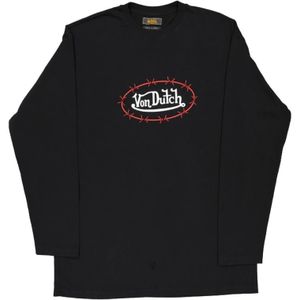 VON Dutch, Heren, Tops, Zwart, Maat: S Katoen,