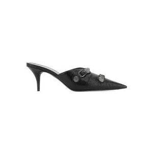 Balenciaga Zwarte Sandalen met Puntige Neus , Black , Dames , Maat: 38 EU