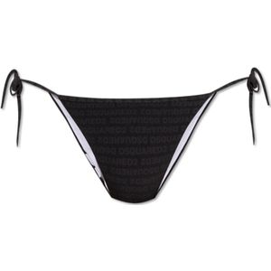 Dsquared2, Dames, Badkleding, Zwart, Maat: 2XS