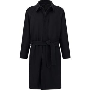 Boggi Milano, Heren, Mantels, Zwart, Maat: M Wol,