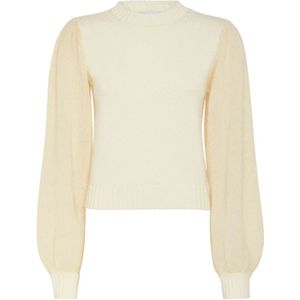 MVP wardrobe, Dames, Truien, Beige, Maat: S Wol,
