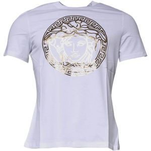 Versace - TSH87197 - T-shirt - Wit - Medusa Print