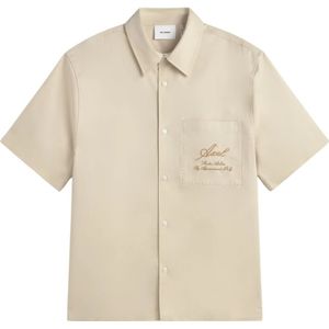 Axel Arigato, Heren, Overhemden, Beige, Maat: M Katoen,