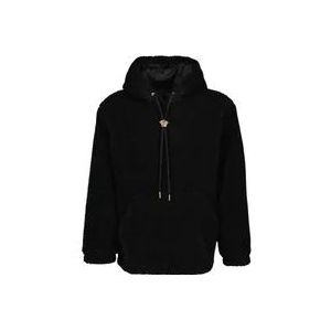 Versace Medusa Lange Mouw Pullover Sweatshirt , Black , Heren , Maat: S