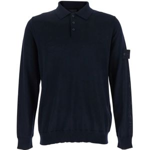 Stone Island, Heren, Tops, Blauw, Maat: M Wol,