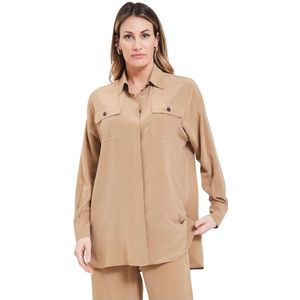 Max Mara, Dames, Blouses & Shirts, Beige, Maat: S