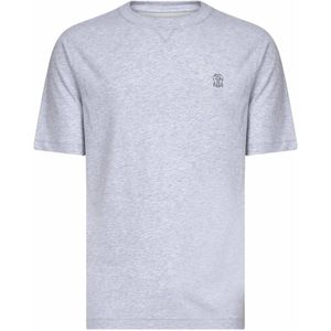 Brunello Cucinelli, Heren, Tops, Grijs, Maat: XL Katoen,