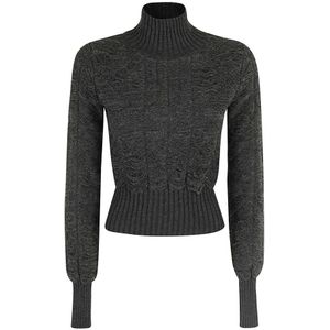 MM6 Maison Margiela, Dames, Truien, Grijs, Maat: XS Acryl,