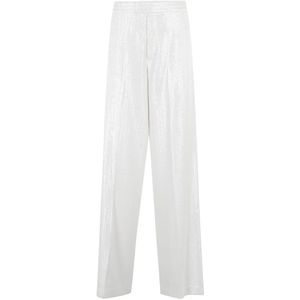 Federica Tosi, Dames, Broeken, Wit, Maat: XS Poliester,