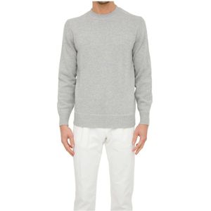 Eleventy, Heren, Truien, Grijs, Maat: L Wol,