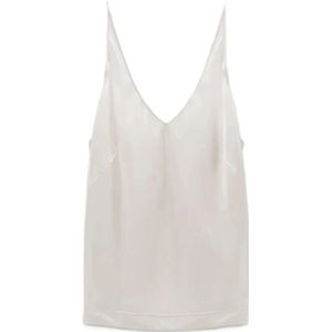 Dorothee Schumacher - Sense of Shine Top - Dames - Wit - Satijn